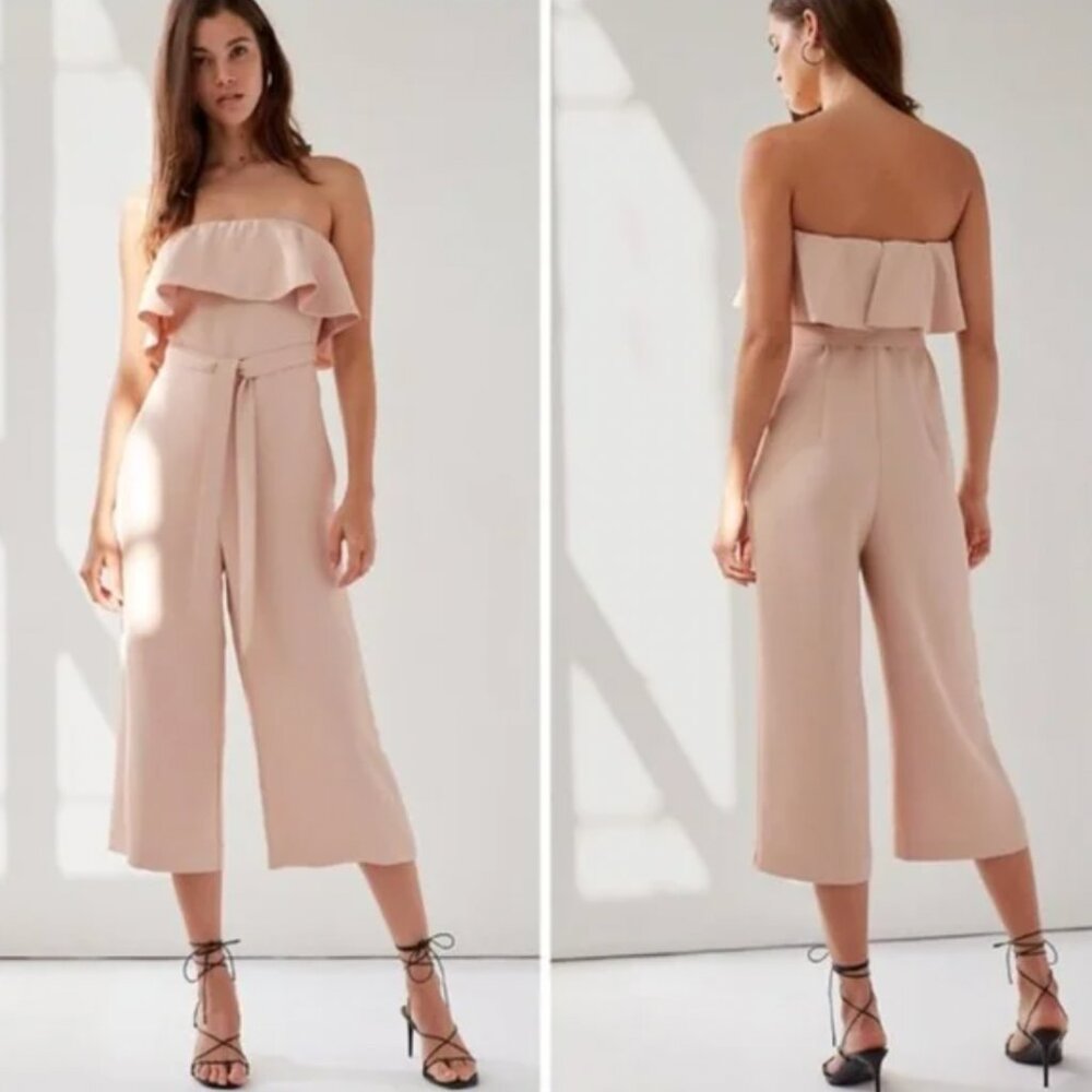 Aritzia Babaton Flutter Pink Jumpsuit
